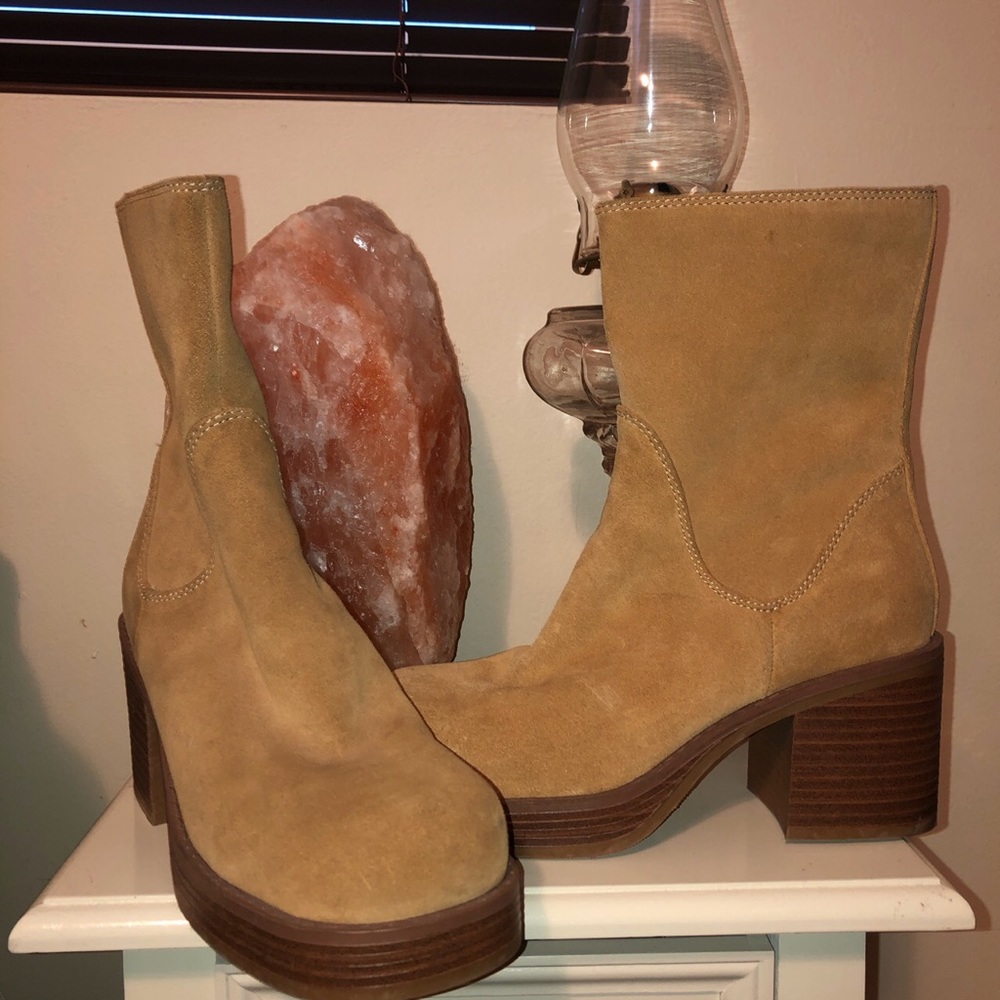 Leather Upper Balance Suede Boots ✨